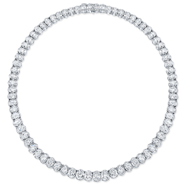 Rahaminov platinum diamond necklace