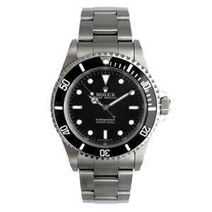 Rolex stock pic stainless steel black dial