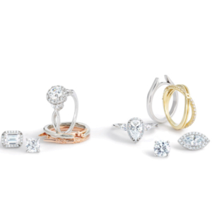 Stuller platinum crown engagement rings