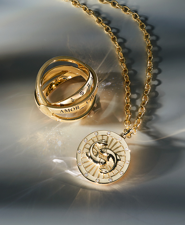 Temple St Clair KC Designs gold astrology pieces