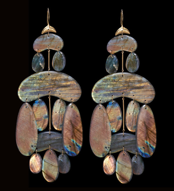 Ten Thousand Things labradorite earrings