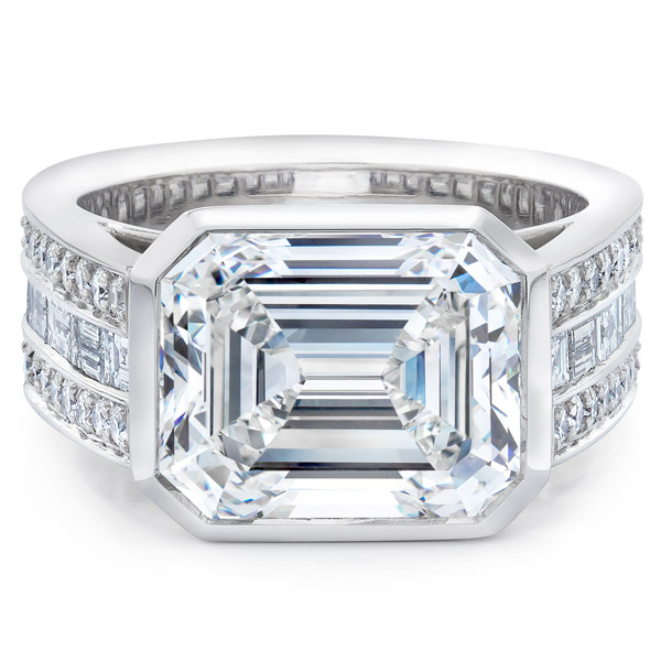 Walters Faith platinum engagement ring