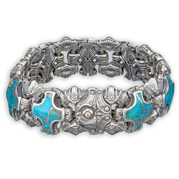 William Henry Kingman turquoise bracelet
