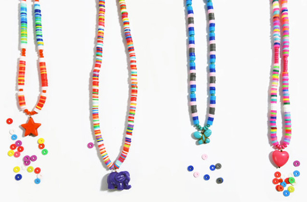kids rainbow necklaces
