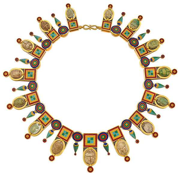Castellani egyptian revival necklace