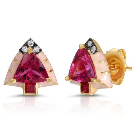 Stella Jade Earrings Viva Magenta