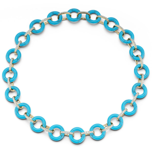 Mateo turquoise donut necklace