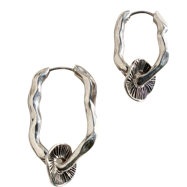 Pamela Love Hyphae hoop earrings