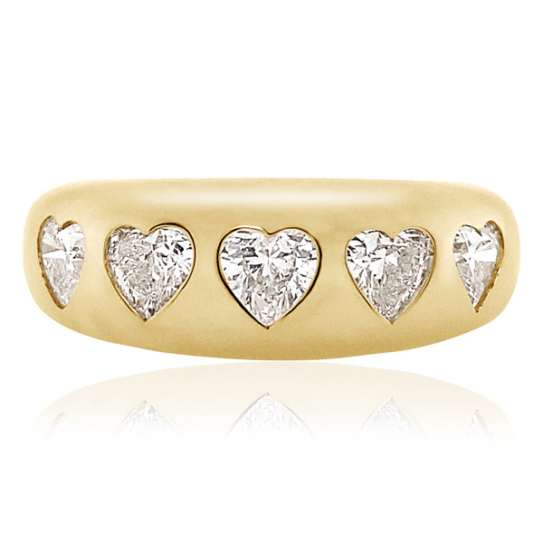 Claudia Mae diamond heart ring