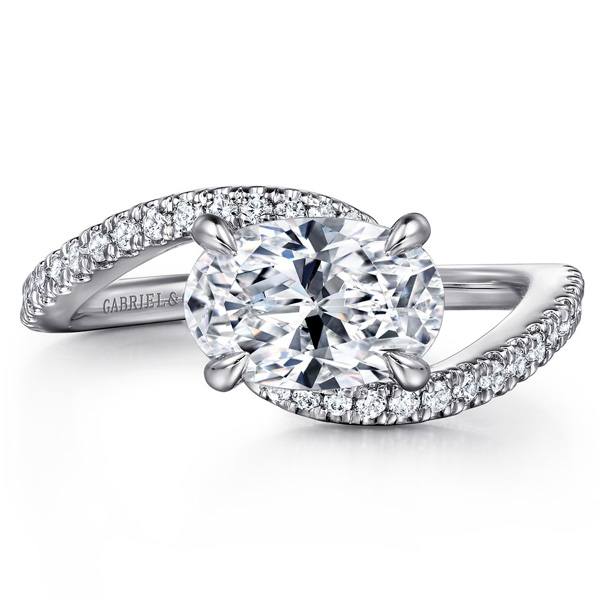 Gabriel and Co oval engagement ring