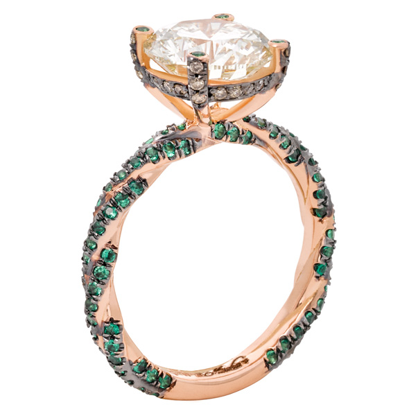Misahara rose gold engagement ring