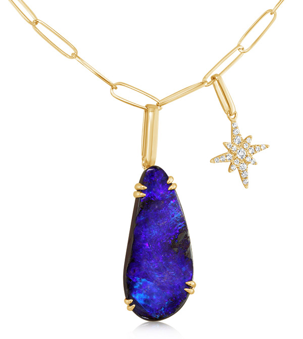Parle boulder opal necklace