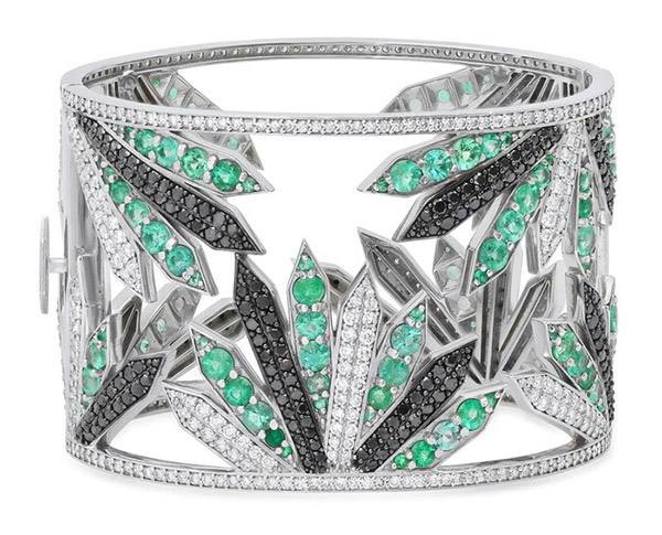 Colette emerald diamond cuff