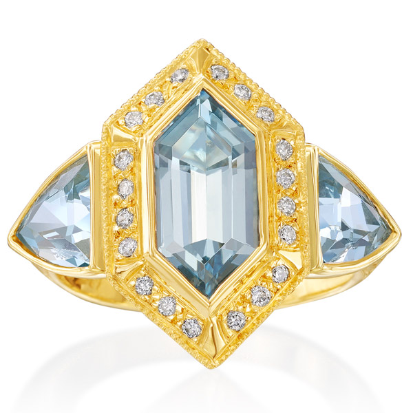 Just Jules aquamarine ring