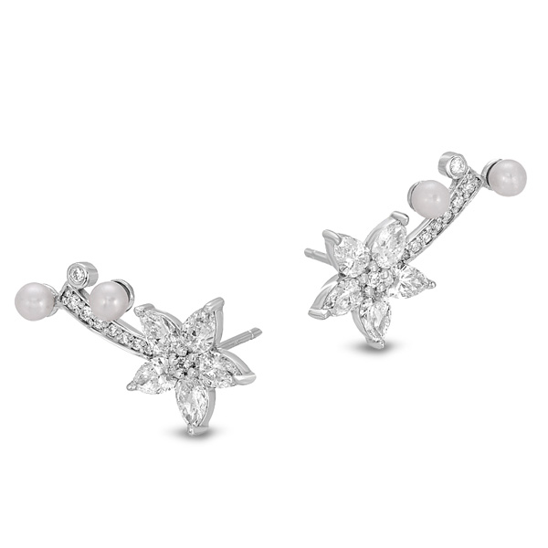 Nancy Newberg flower earrings