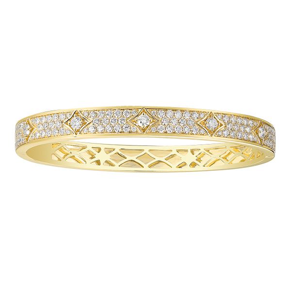 Smiling Rocks Sparkle bangle yellow