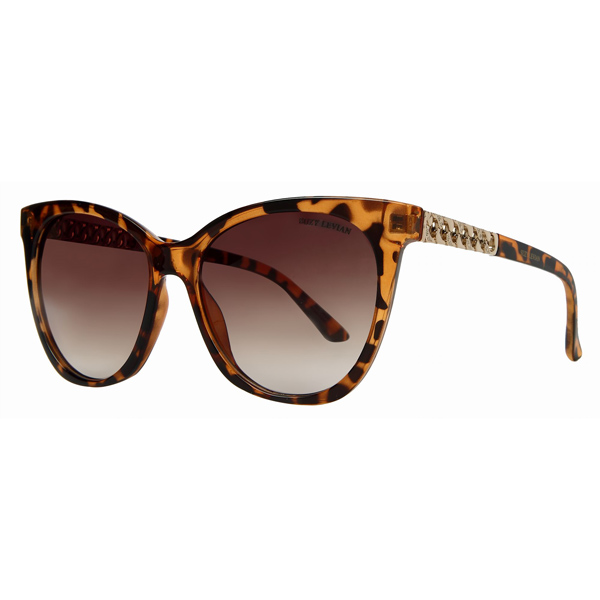 Suzy Levian brown tortoise cat eye sunglasses