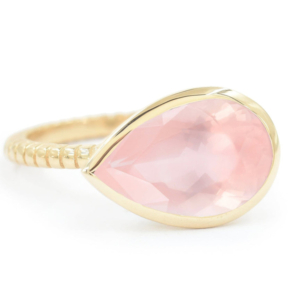 Bondeye Jewelry rose quartz ring