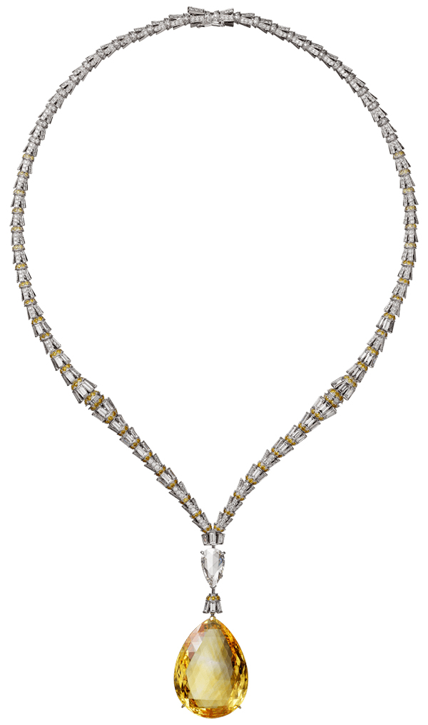Cartier high jewelry sapphire diamond necklace