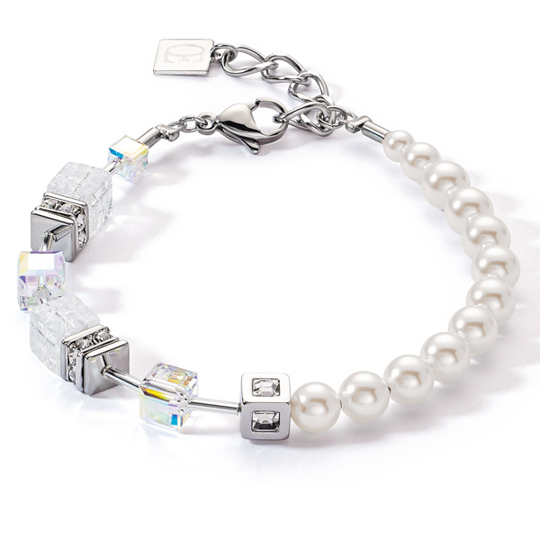 Coeur de Lion Geocube pearl bracelet