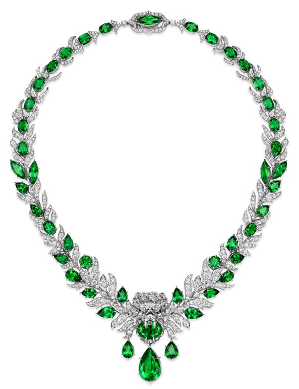 Gucci high jewelry tsavorite diamond necklace
