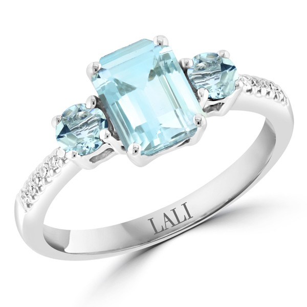 Lali aquamarine ring