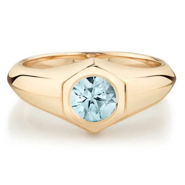 Lizzie Mandler aquamarine ring