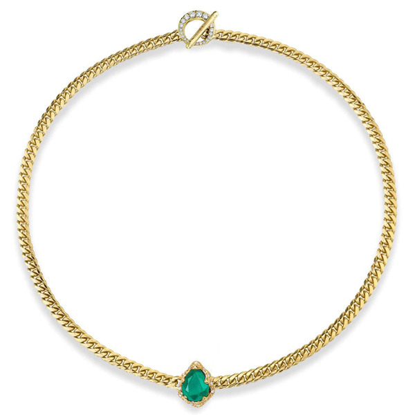 Logan Hollowell baby queen emerald necklace