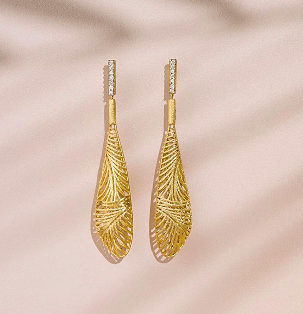 Luisa Rosas gold earrings