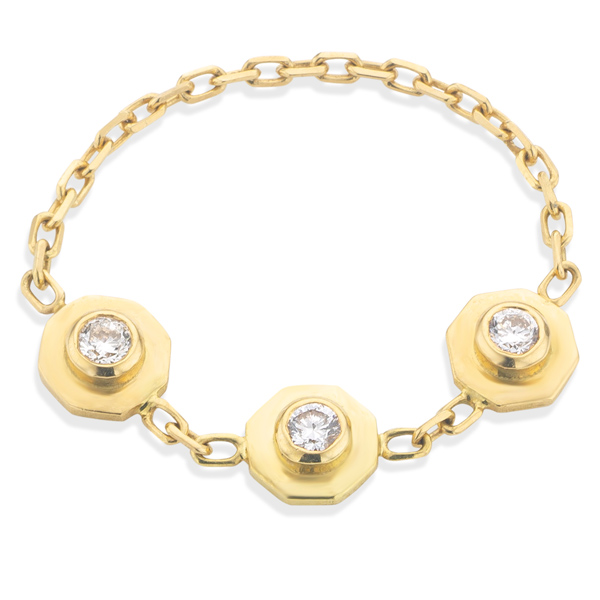 Nue Octavia chain row ring