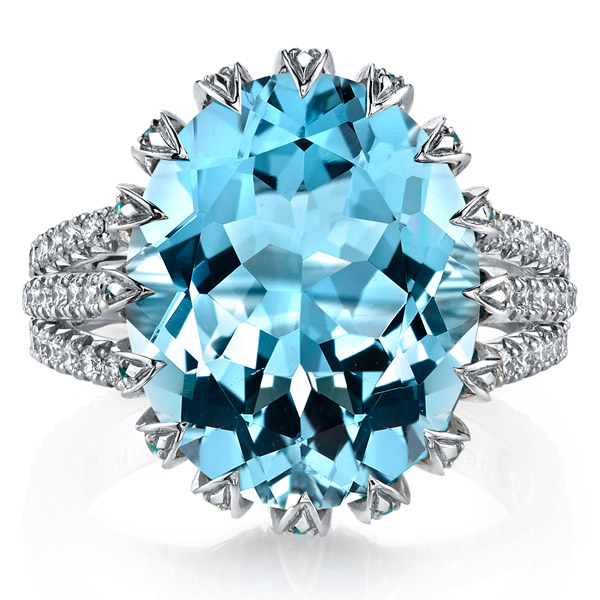 Omi Prive aquamarine ring