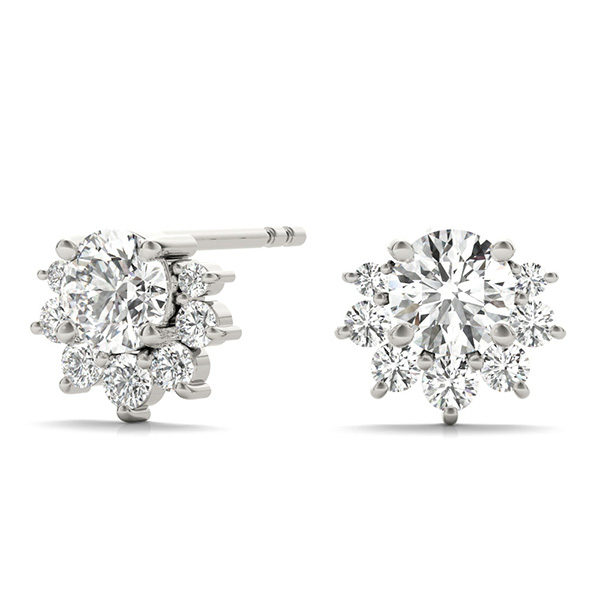 Ritani lab-grown diamond stud earrings