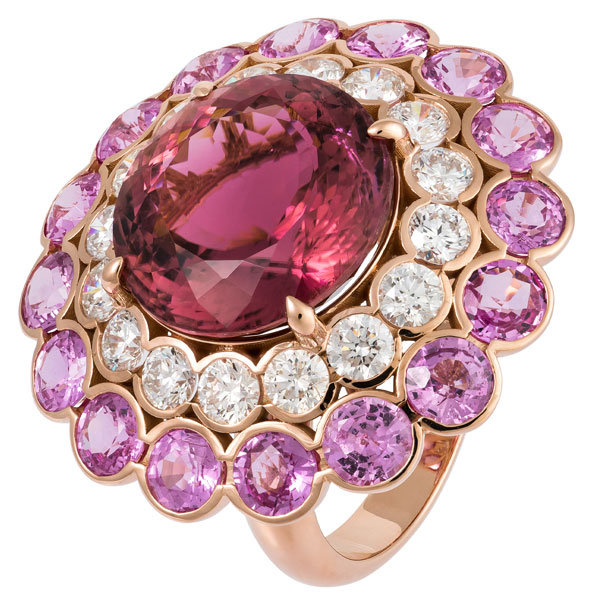 Ariha Jewels pink tourmaline ring