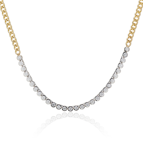 Ashley Zhang tennis necklace