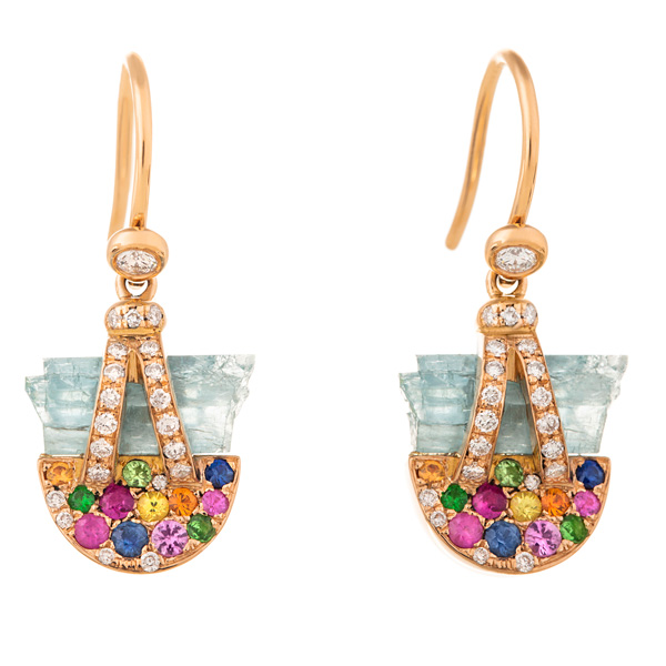 Clara Chehab aquamarine earrings