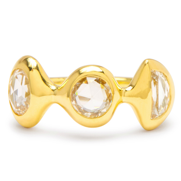 Diana Mitchell triple carved ring