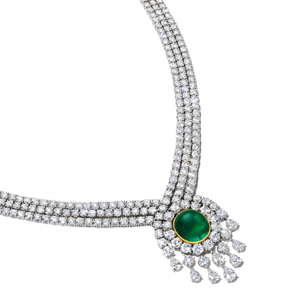 Eisenhower Van Cleef emerald necklace