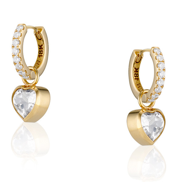 Katey Walker heart earrings