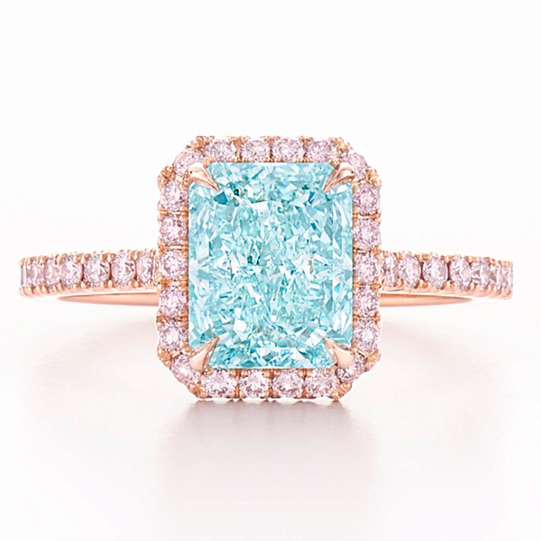 Kwiat blue diamond ring