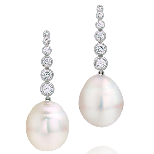 Lauren Addison pearl cuff earrings