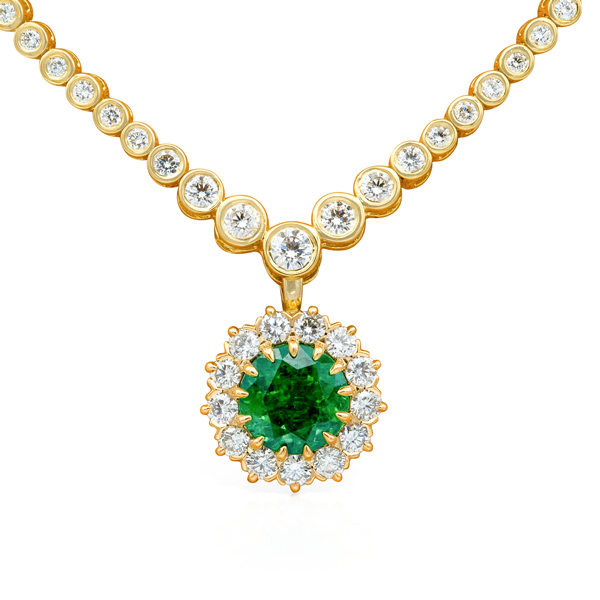 Rudolf Friedmann emerald pendant