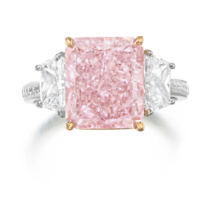 Bonhams pink diamond ring