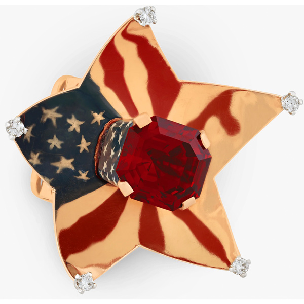 Cartier Home Front Spinel Brooch