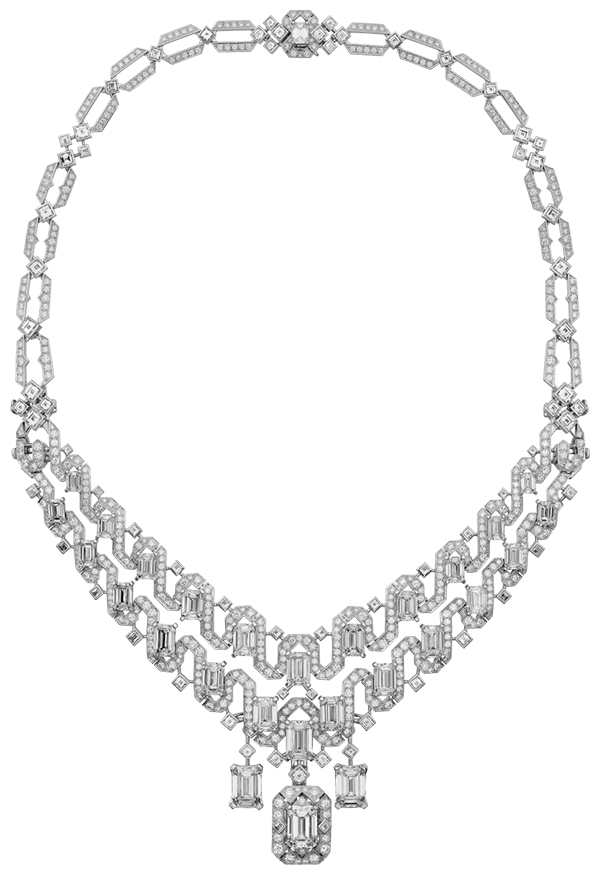 Cartier Surnaturel high jewelry transformable diamond necklace