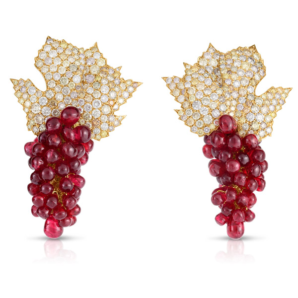 Cicada-grape-earrings