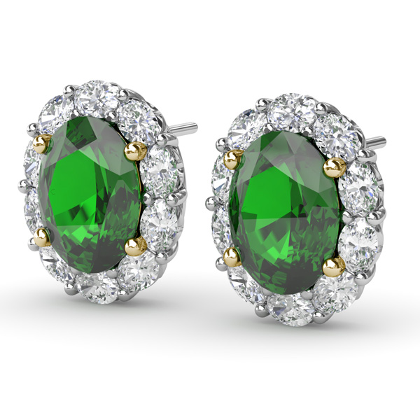 Fana emerald earrings