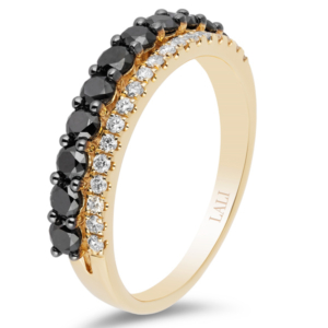 Lali black diamond ring