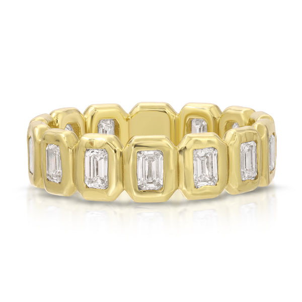 Octavia Elizabeth Petite Emerald Nesting Gem Eternity Band