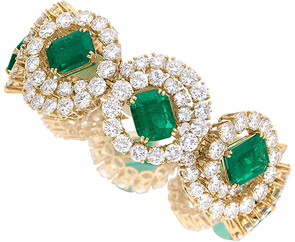 Reza Colombian emerald bracelet