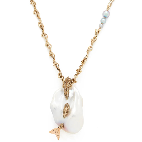 Bibi Van Der Velden mermaid pearl pendant